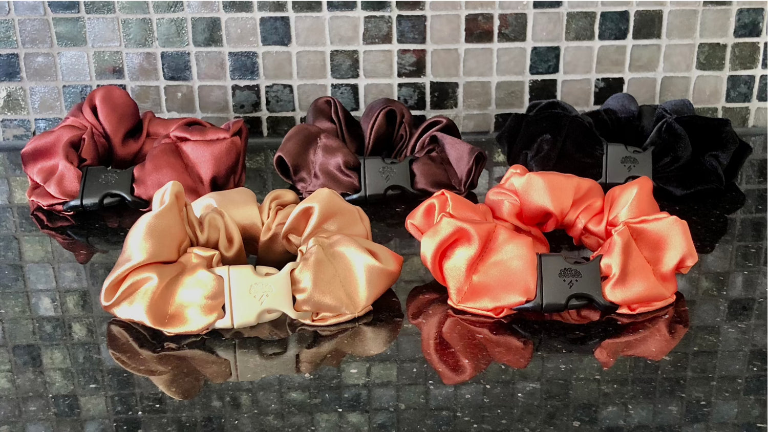 Fall Buckle Scrunchies