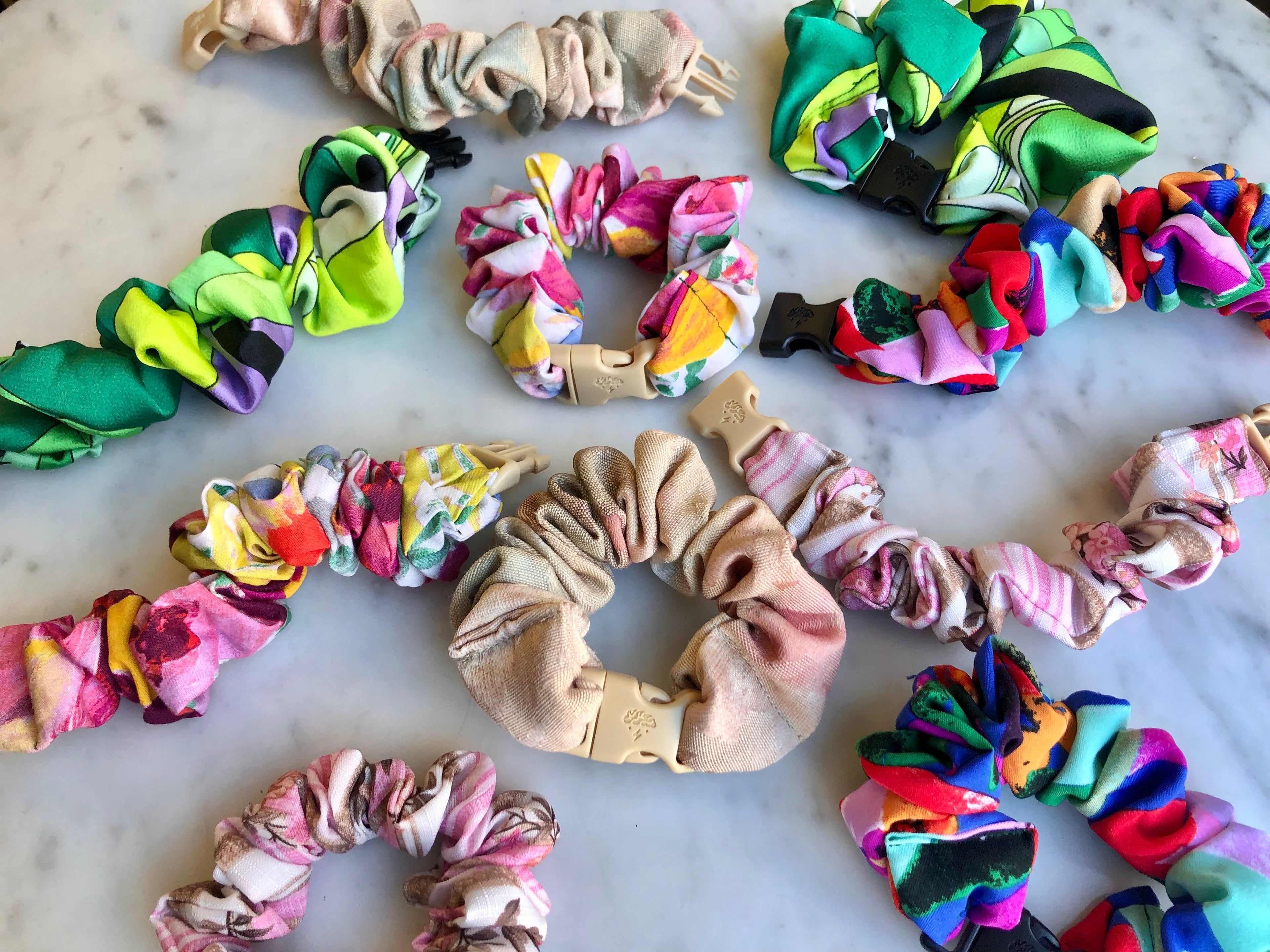 Spring Buckle Scrunchies