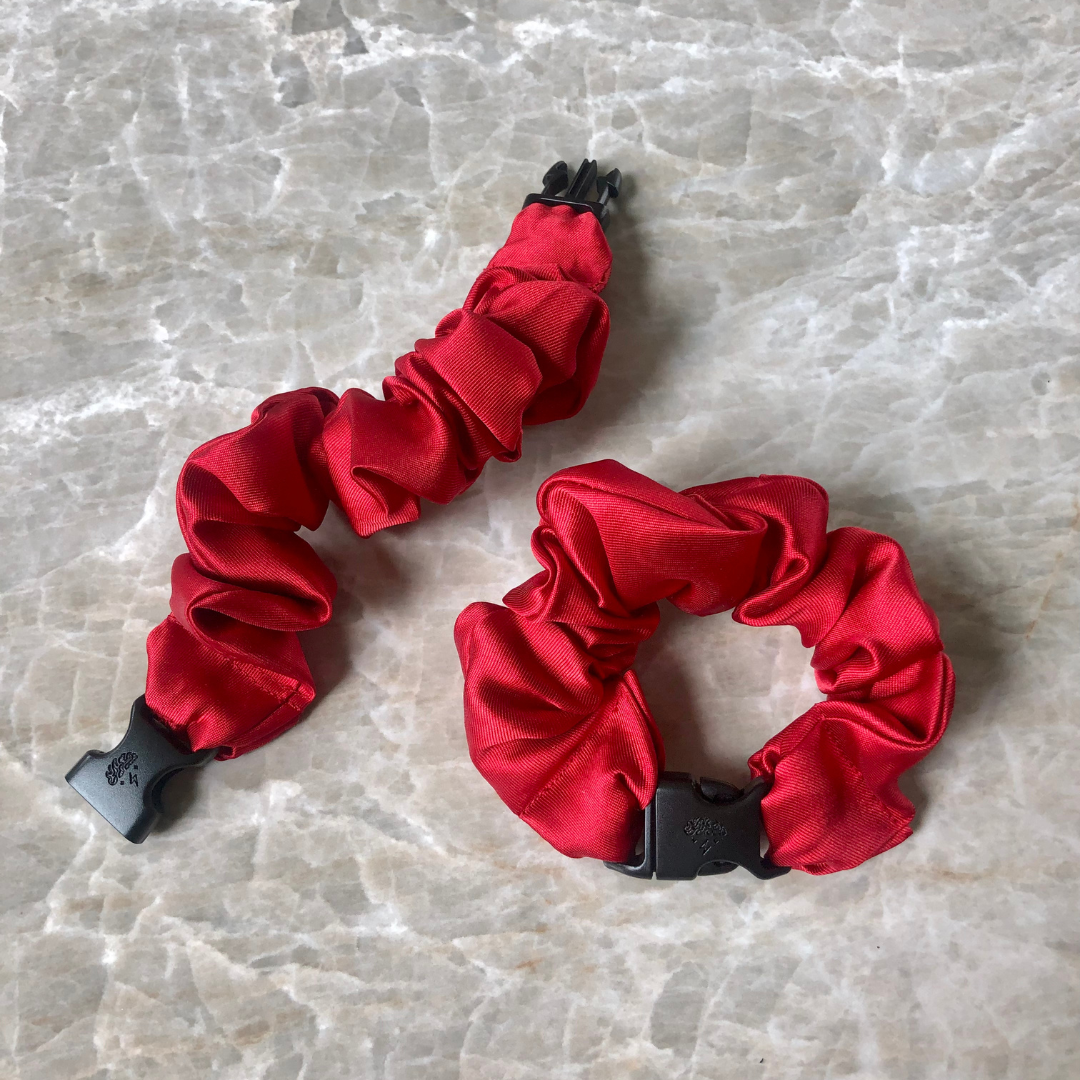 Buckle Scrunchie - Vibrant Solid Colors - No Tangles, No Pulling, No Breakage - Hair Ponytail Holder