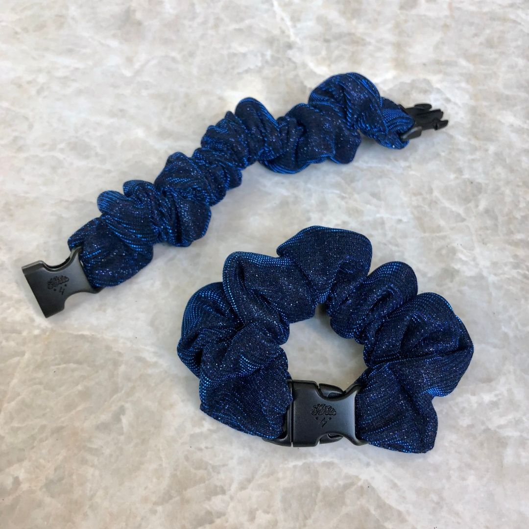 Starlight Blue Buckle Scrunchie