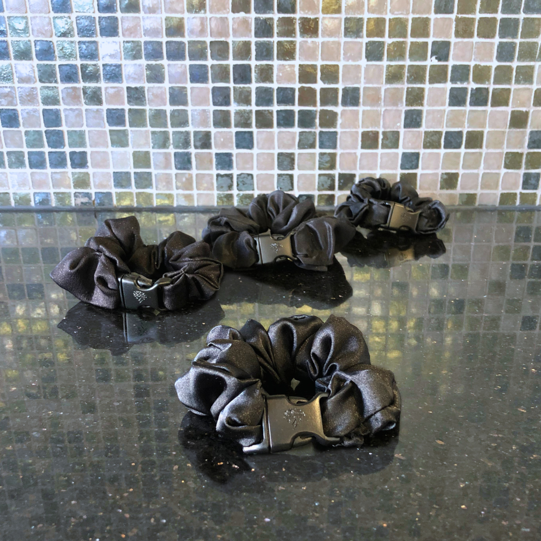The Original Buckle Scrunchie - Neutral Colors - No Tangles, No Pulling, No Breakage - Hair Ponytail Holder