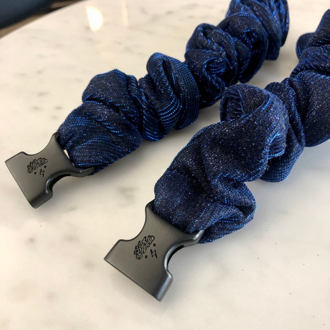 Starlight Blue Buckle Scrunchie