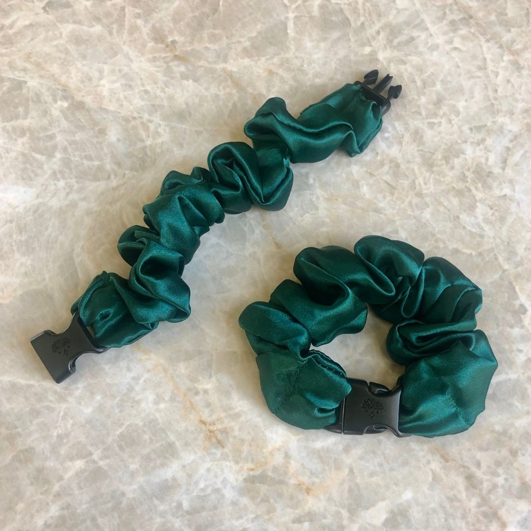 Buckle Scrunchie - Vibrant Solid Colors - No Tangles, No Pulling, No Breakage - Hair Ponytail Holder