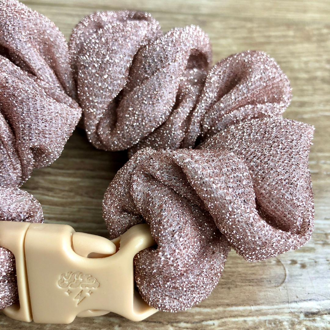 Buckle Scrunchie - The Maria Buckle Scrunchie - No Tangles, No Pulling, No Breakage - Hair Ponytail Holder