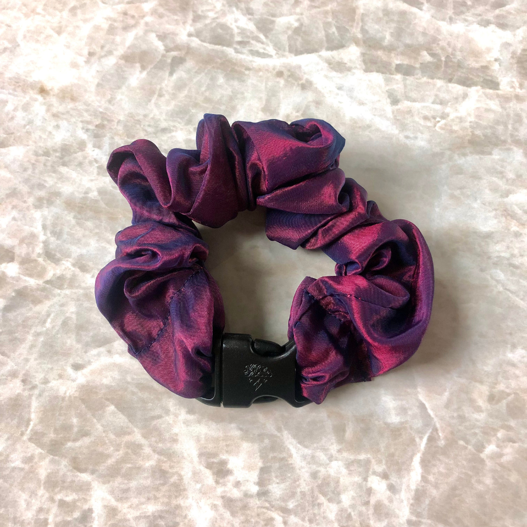 Buckle Scrunchie - Astral Fire Buckle Scrunchie - No Tangles, No Pulling, No Breakage - Hair Ponytail Holder