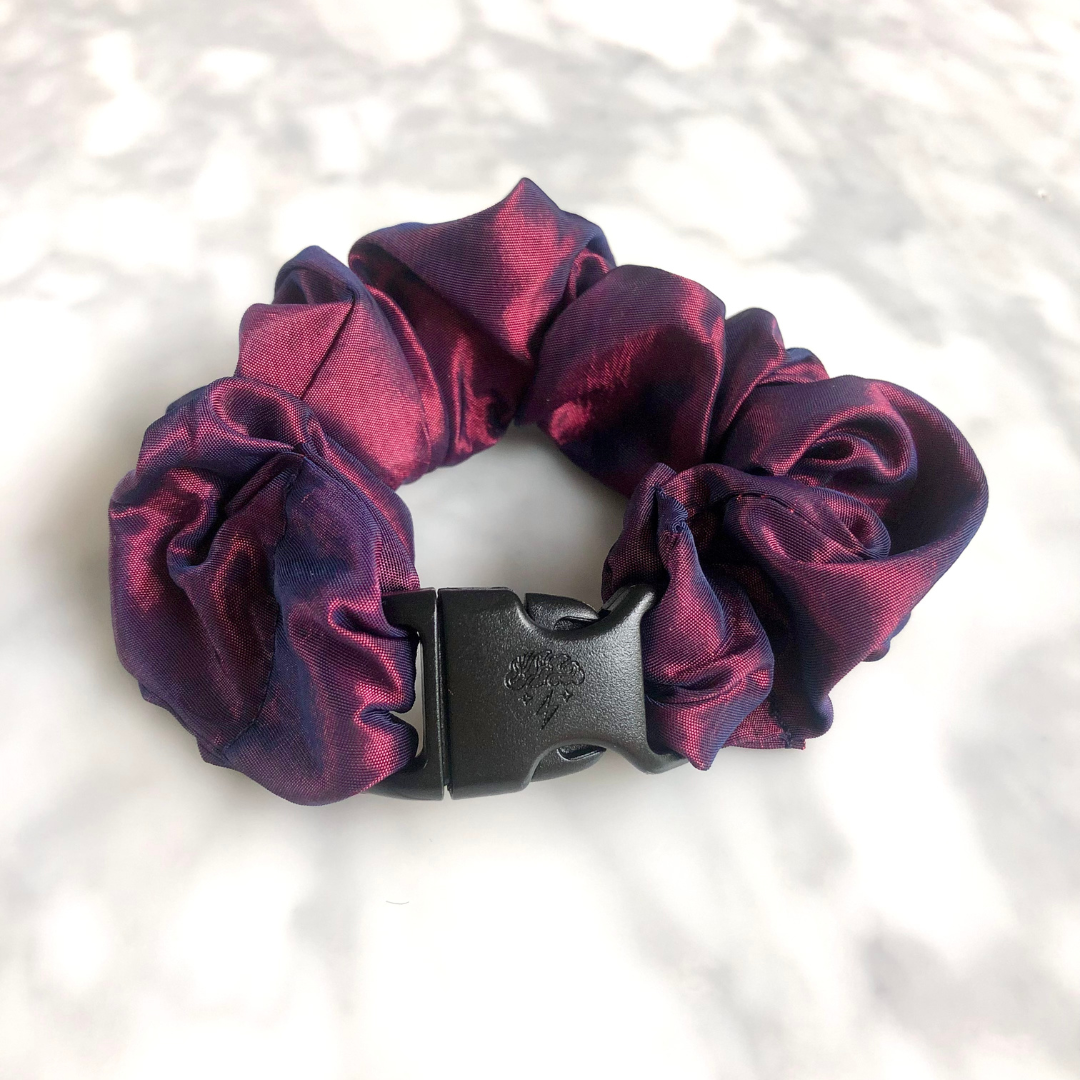 Buckle Scrunchie - Astral Fire Buckle Scrunchie - No Tangles, No Pulling, No Breakage - Hair Ponytail Holder