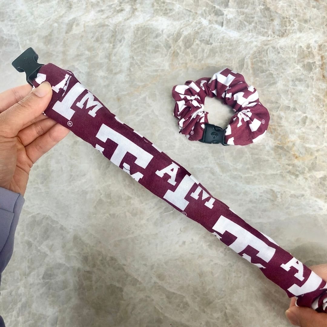 A&M Aggies Buckle Scrunchie