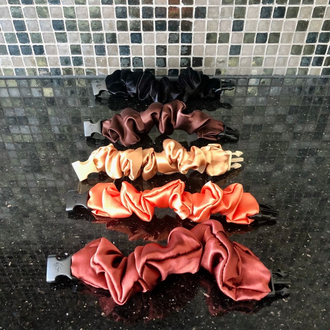 Fall Essentials - 5-Pack Autumn Halloween Buckle Scrunchies