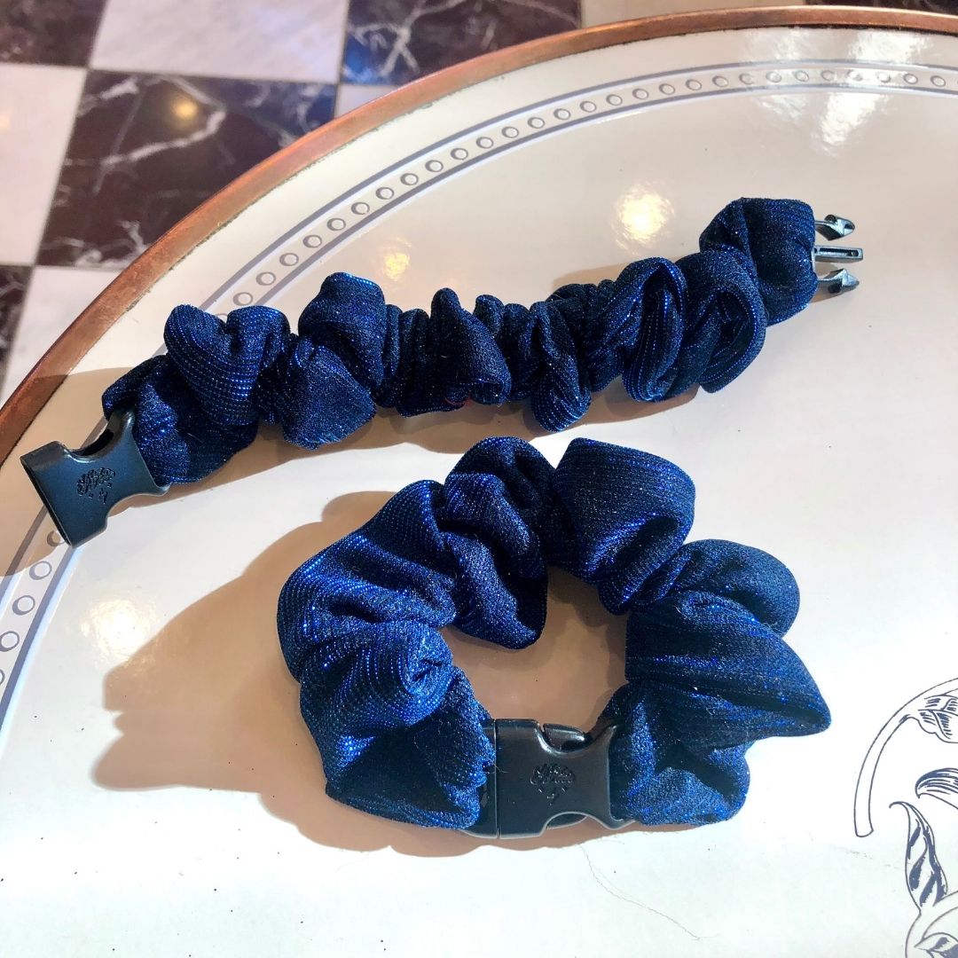 Starlight Blue Buckle Scrunchie