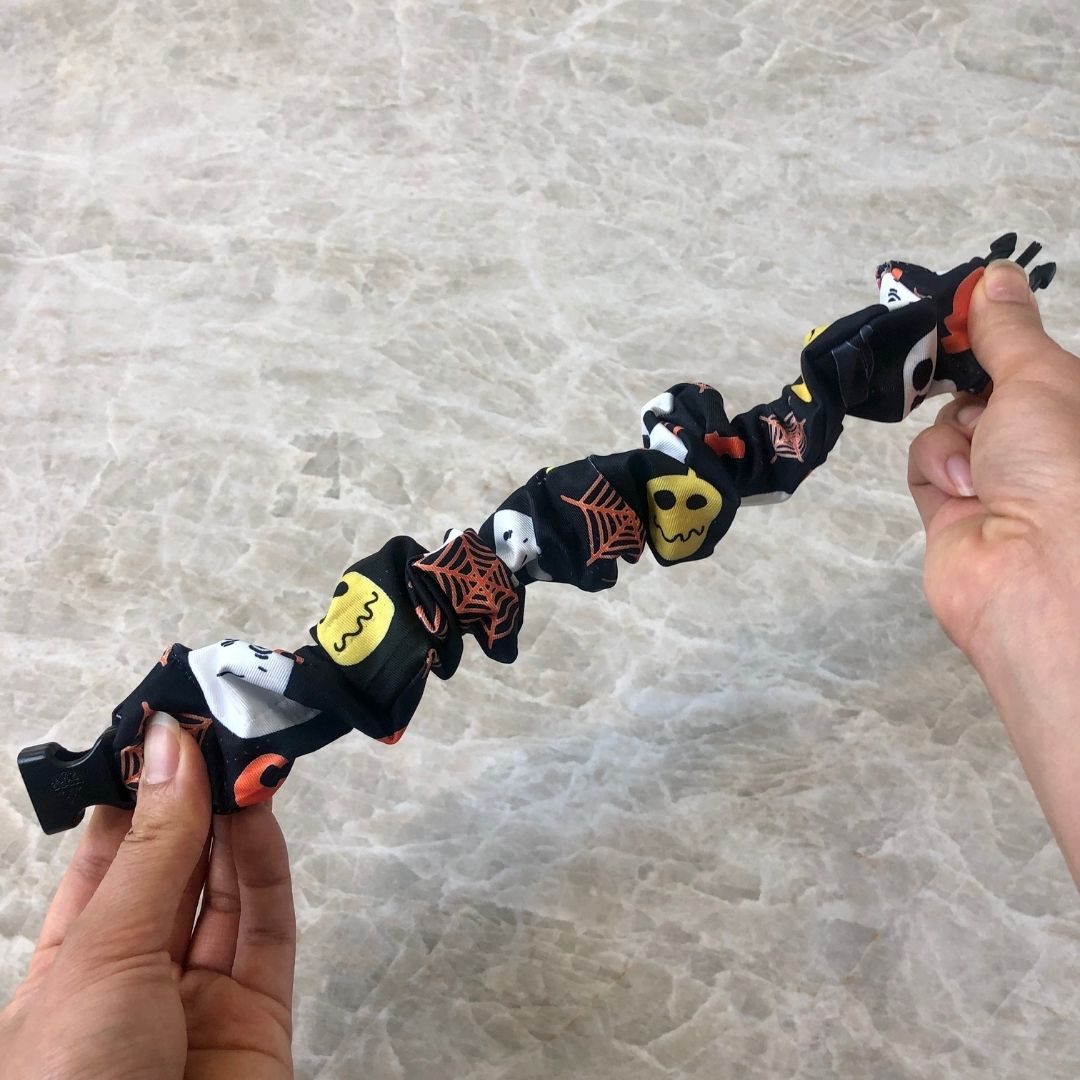 Cute Halloween Buckle Scrunchie - No Tangles, No Pulling, No Breakage - Hair Ponytail Holder