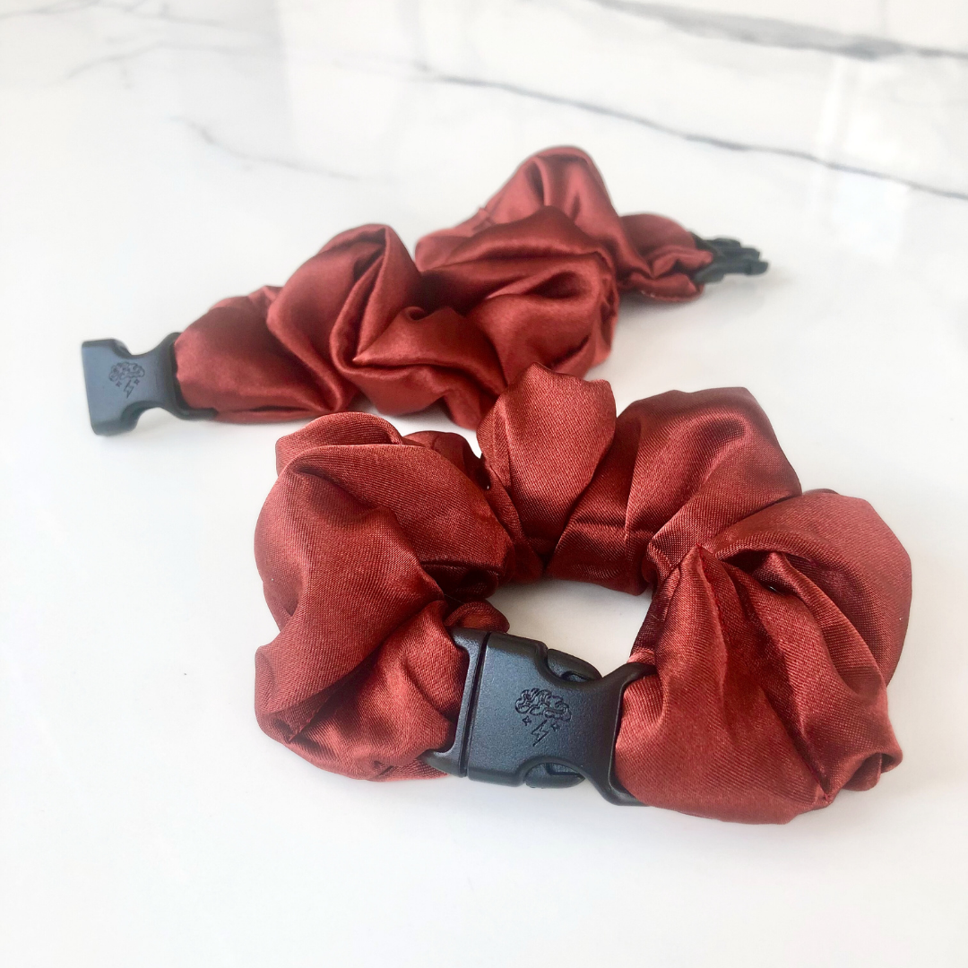 Fall Collection Buckle Scrunchies - No Tangles, No Pulling, No Breakage - Hair Ponytail Holder