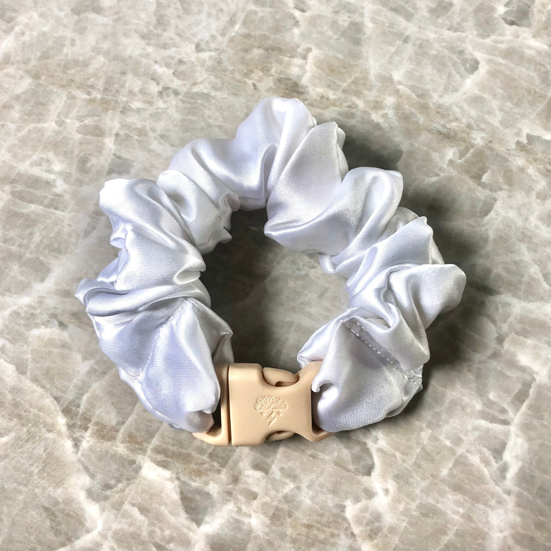 Buckle Scrunchie - Neutral Colors - No Tangles, No Pulling, No Snagging, No Breakage - Hair Ponytail Holder