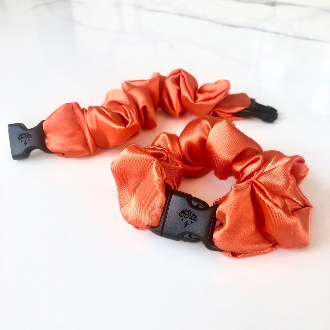 Fall Collection Buckle Scrunchies - No Tangles, No Pulling, No Breakage - Hair Ponytail Holder