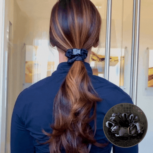 The Original Buckle Scrunchie - Neutral Colors - No Tangles, No Pulling, No Breakage - Hair Ponytail Holder